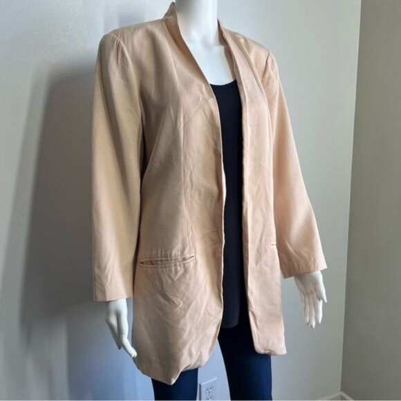 Eileen Fisher The Fisher Project High Collar Long Jacket - M - Picture 2 of 9